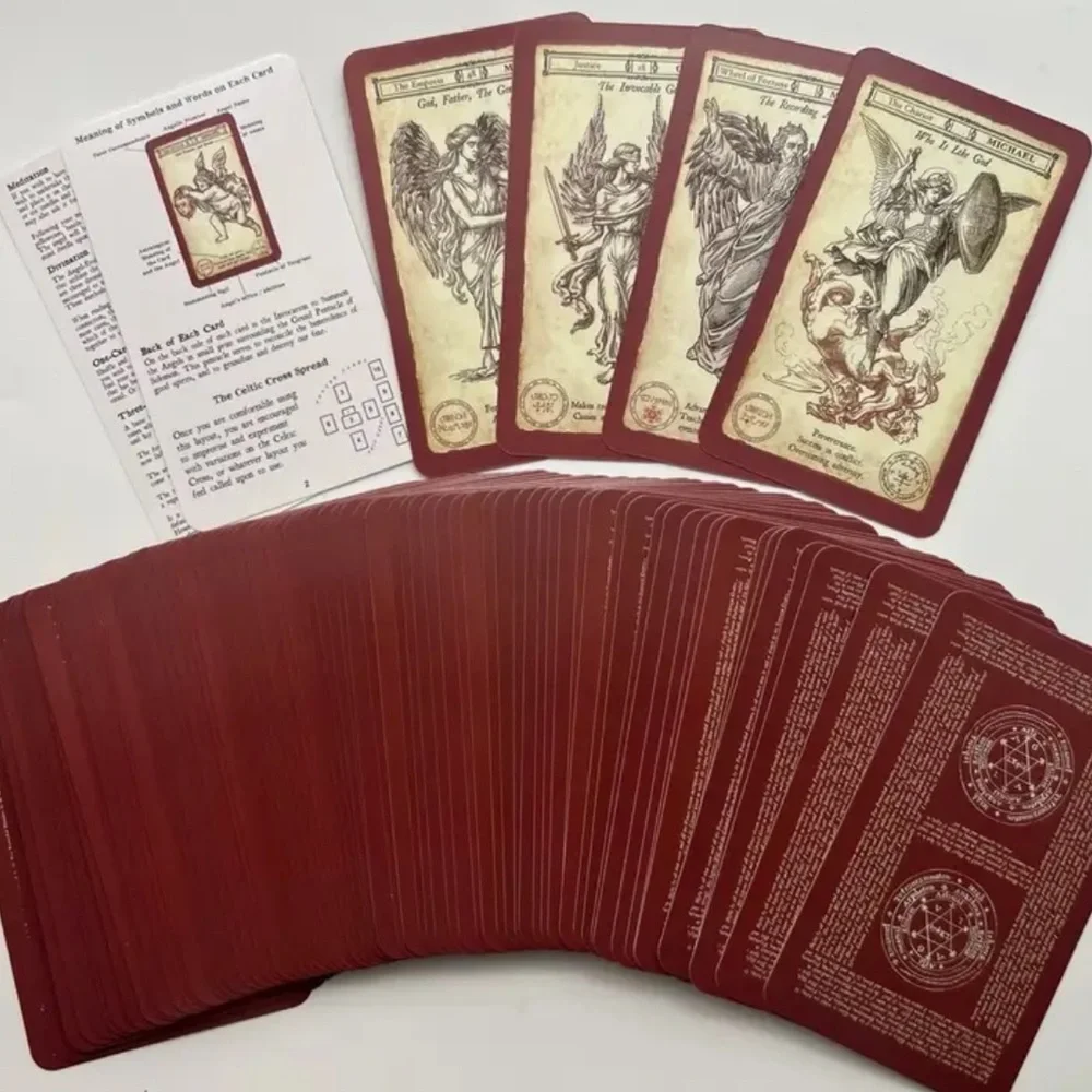 New! Celestial Tarot Deck Angel Summoning Archangels & Mystical 2 Guide Cards